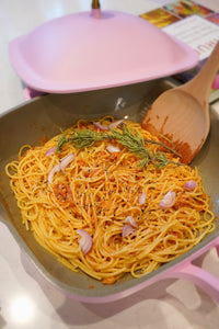 Caramelized Shallot Pasta with Cherry Tomatoes